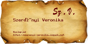 Szerényi Veronika névjegykártya
