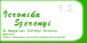 veronika szerenyi business card