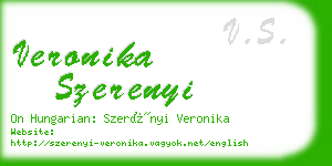 veronika szerenyi business card